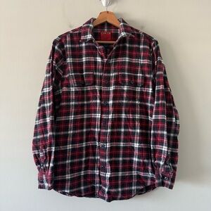 Vintage Big Mac JC Penney Button Up Flannel Shirt Mens Medium Grunge Workwear